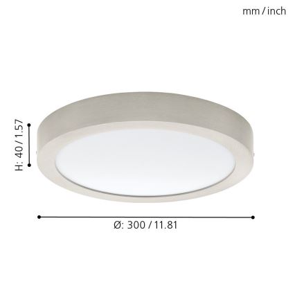 Eglo 78217 - Plafoniera LED FUEVA LED/22W/230V
