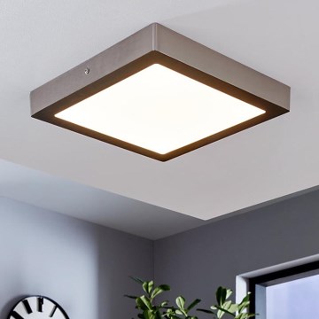 Eglo 78218 - Plafoniera LED FUEVA LED/22W/230V 30x30 cm cromo opaco