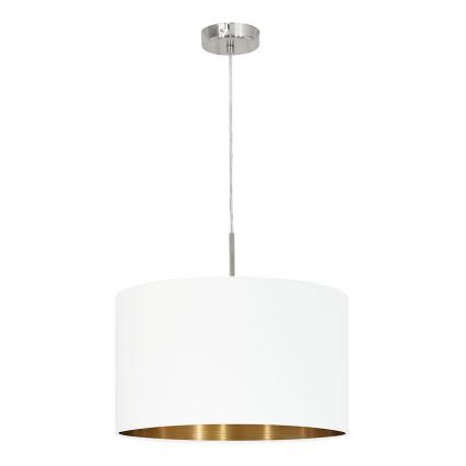 Eglo 78695 - Lampadario a sospensione con filo PASTERI 1xE27/60W/230V bianco