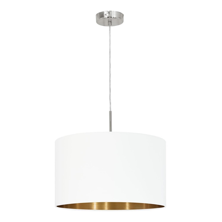 Eglo 78695 - Lampadario a sospensione con filo PASTERI 1xE27/60W/230V bianco
