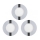 Eglo 78733 - Set da 3 faretti LED da incasso per bagno FUEVA 1x LED/2,7W/230V IP44 Ø 8,5 cm