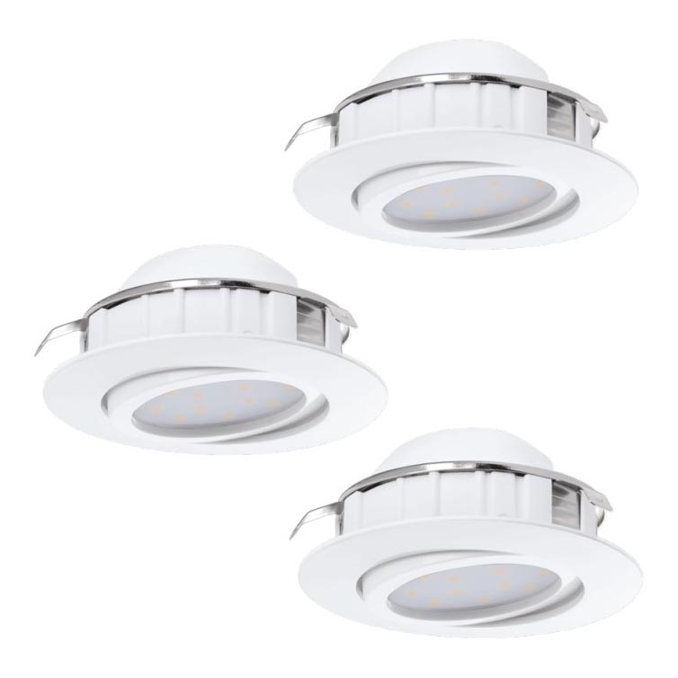 Eglo 78755 - SET 3x Lampada LED da incasso PINEDA 1xLED/6W/230V 3000K bianco