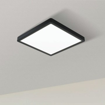 Eglo 78814 - plafoniera LED FUEVA LED/17W/230V 21x21 cm nera