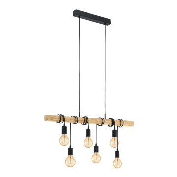 Eglo 78937 - Lampadario su filo TOWNSHEND 6xE27/60W/230V