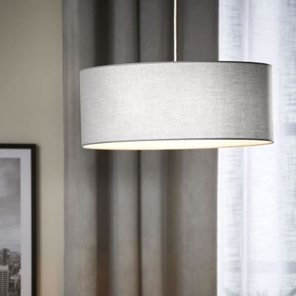 Eglo 79067 - Lampadario su filo SITIA 3xE27/60W/230V grigio