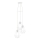 Eglo 79083 - Lampadario a cavo BYRON 3xE27/60W/230V bianco