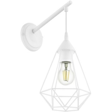 Eglo 79084 - Lampada da parete BYRON 1xE27/60W/230V bianca