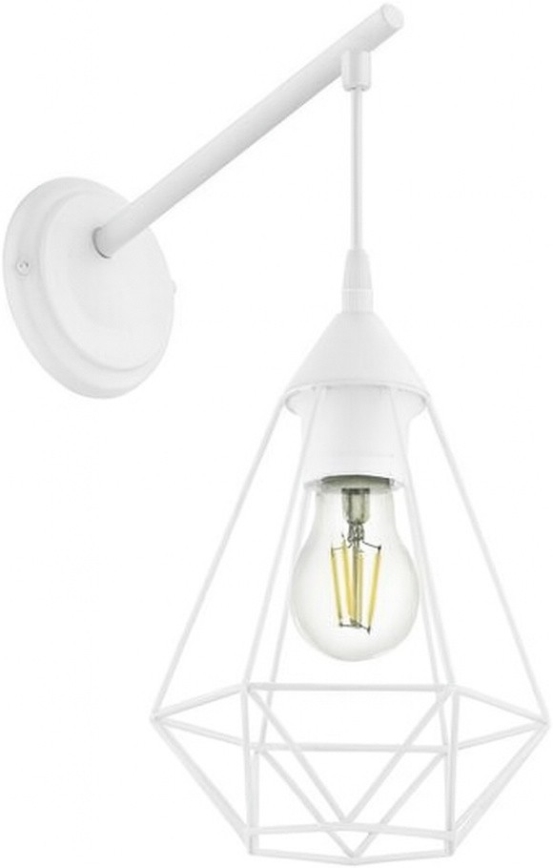 Eglo 79084 - Lampada da parete BYRON 1xE27/60W/230V bianca