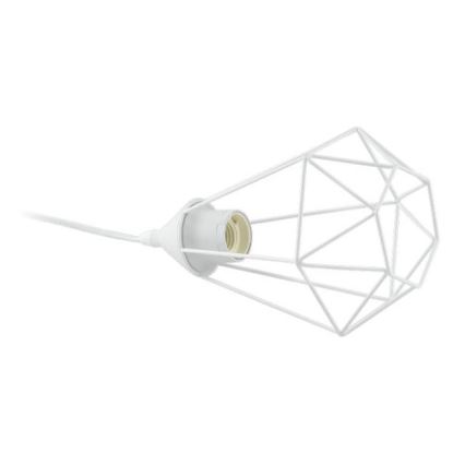 Eglo 79085 - Lampada da tavolo con spina BYRON 1xE27/60W/230V bianca
