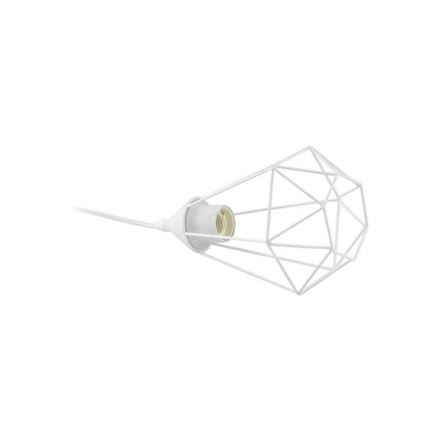 Eglo 79085 - Lampada da tavolo con spina BYRON 1xE27/60W/230V bianca