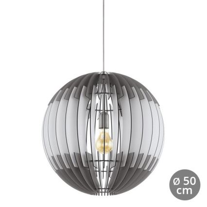 Eglo 79138 - Lampadario a sospensione con filo OLMERO 1xE27/60W/230V