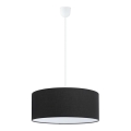 Eglo 79304 - Lampadario a sospensione con cavo CLINTON 3xE27/60W/230V nero