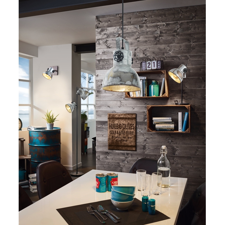 Eglo 79369 - Lampada da terra BARNSTAPLE 2xE27/40W/230V