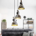 Eglo 79371 - Lampadario a sospensione con cavo BARNSTAPLE 3xE27/40W/230V marrone/patina