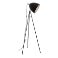 Eglo 79377 - Lampada da terra MAREPERLA 1xE27/60W/230V nera