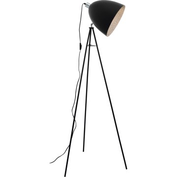 Eglo 79377 - Lampada da terra MAREPERLA 1xE27/60W/230V nera