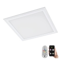 Eglo 79464 - Plafoniera LED dimmerabile POZZALLO LED/16W/230V 2700-6500K 30x30 cm bianco + telecomando