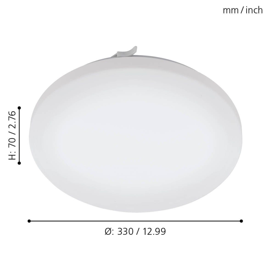 Eglo 79523 - Plafoniera LED da bagno TUSCOLA LED/14,6W/230V IP44