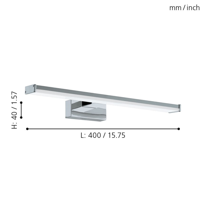Eglo 79532 - Illuminazione a LED per specchi da bagno SARNOR LED/7,4W/230V 40 cm IP44 cromo lucido