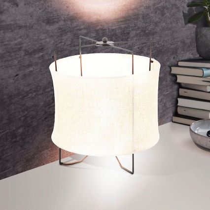 Eglo 79645 - Lampada da tavolo BRIDEKIRK 1xE27/40W/230V beige