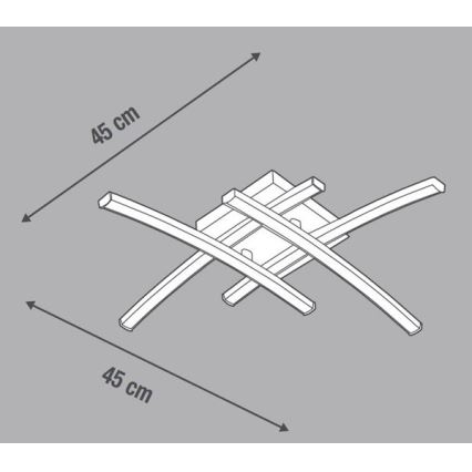 Eglo 79746 – Lampadario LED fisso BERYL LED/24W/230V