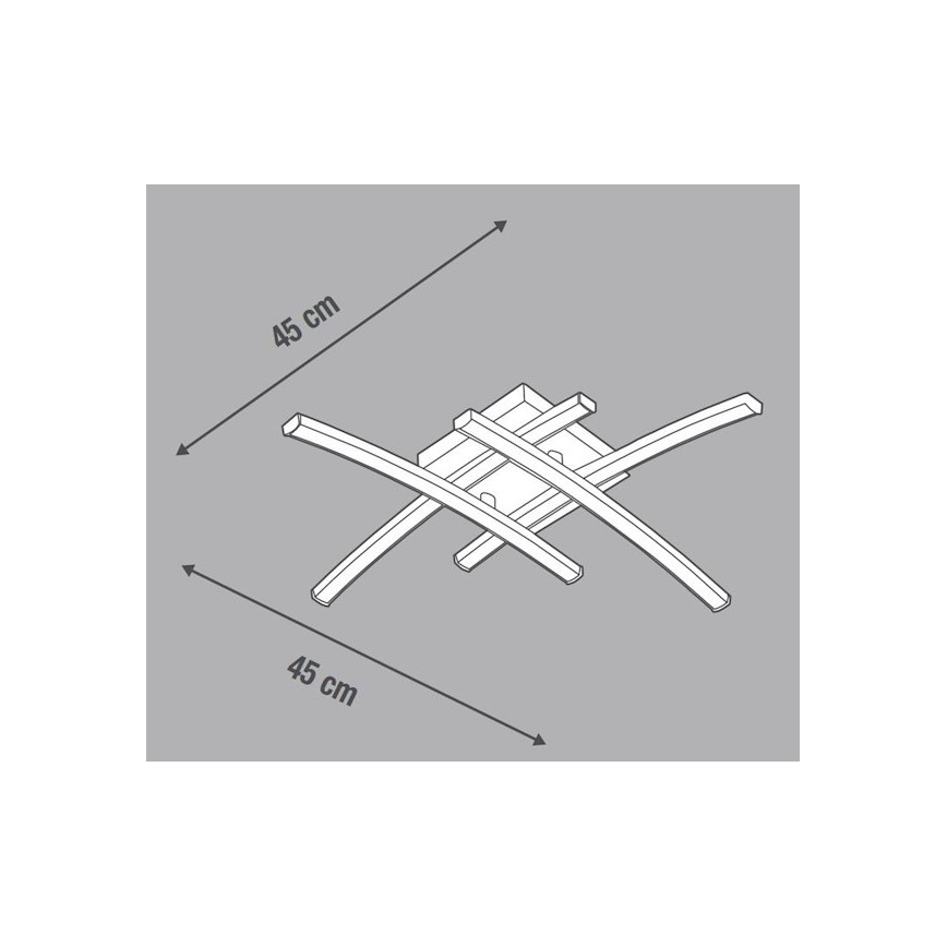 Eglo 79746 – Lampadario LED fisso BERYL LED/24W/230V