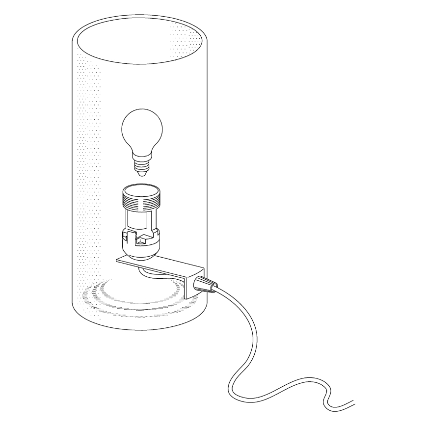 Eglo - Lampada da tavolo 1xE14/60W/230V