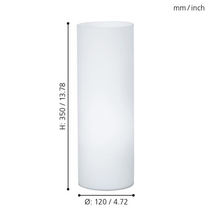 Eglo - Lampada da tavolo 1xE27/60W/230V