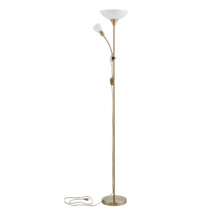 EGLO - Lampada con piedistallo 1xE27/60W + 1xE14/25W oro