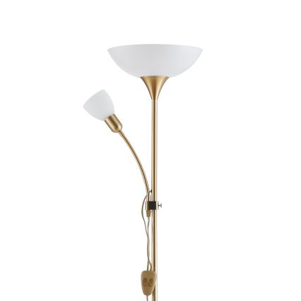 EGLO - Lampada con piedistallo 1xE27/60W + 1xE14/25W oro