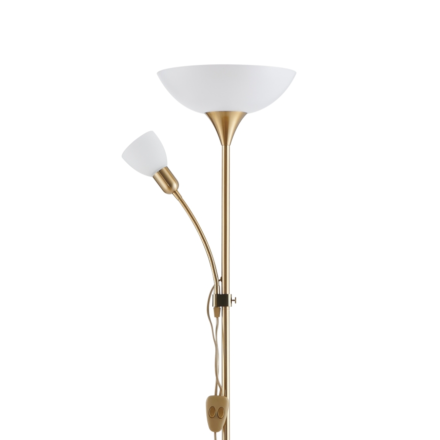 EGLO - Lampada con piedistallo 1xE27/60W + 1xE14/25W oro