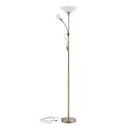 EGLO - Lampada con piedistallo 1xE27/60W + 1xE14/25W ottone