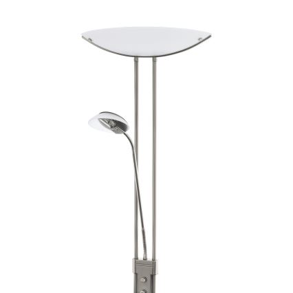 EGLO - Lampada da terra dimmerabile BAYA 1xR7s/230W+1xG9/33W cromo opaco