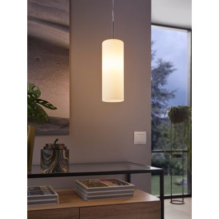 EGLO - Lampadario a sospensione con filo 1xE27/60W bianco