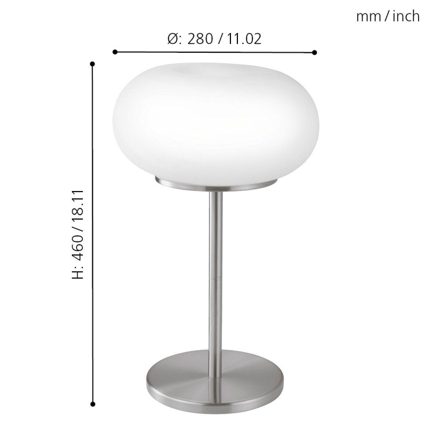 EGLO - Lampada da tavolo OPTICA 2xE27/60W diametro 28 cm