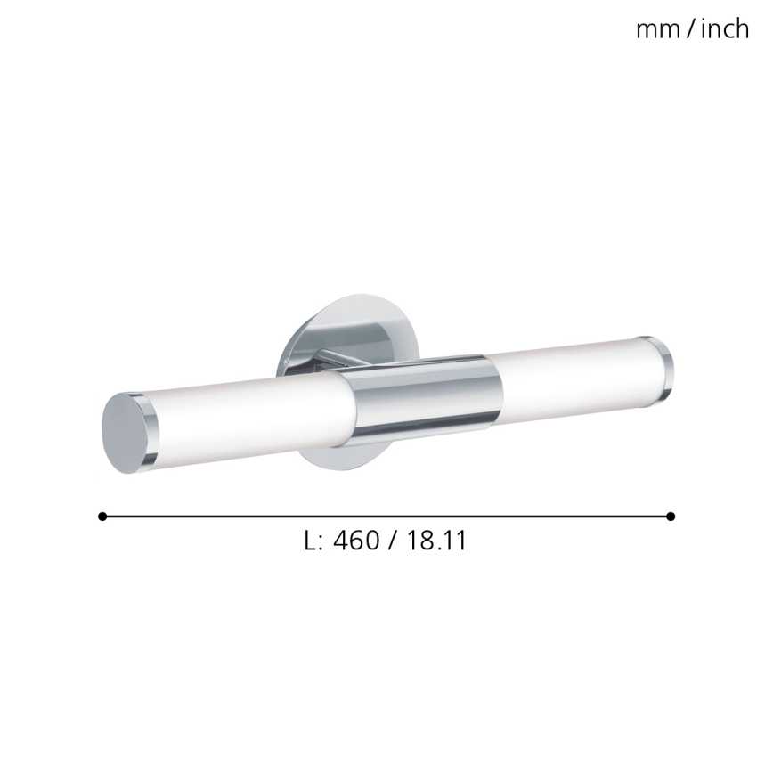 Eglo - Applique da bagno 2xE14/40W/230V IP44