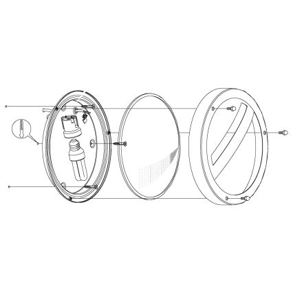 Eglo - Applique da esterno 1xE27/15W/230V