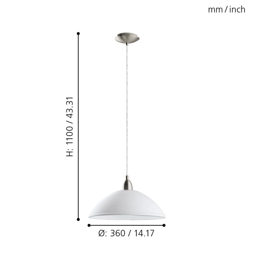 EGLO - Lampadario 1xE27/60W/230V