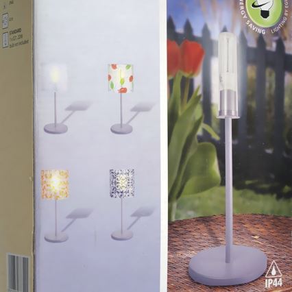 Eglo 88742 - Lampada da terra per esterno CUBA 1xE27/22W/230V