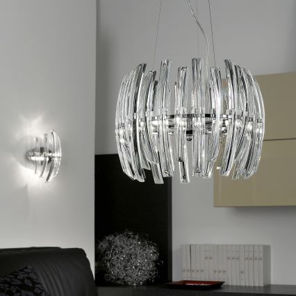Eglo 89205 - Lampadario a sospensione con filo DRIFTER 6xG9/33W/230V cristallo