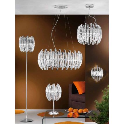 Eglo 89205 - Lampadario a sospensione con filo DRIFTER 6xG9/33W/230V cristallo