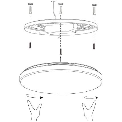 Eglo - Plafoniera LED dimmerabile LED/19,2W/230V 2700-6500K ZigBee