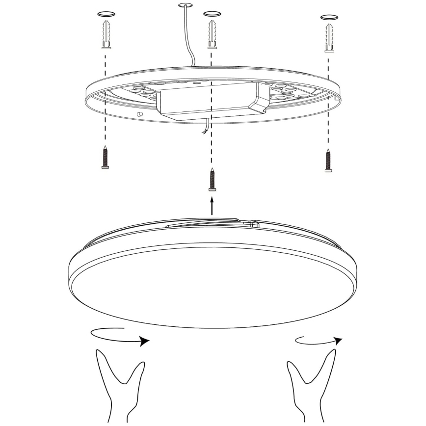 Eglo - Plafoniera LED dimmerabile LED/19,2W/230V 2700-6500K ZigBee