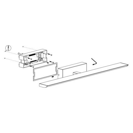 Eglo - LED RGBW Illuminazione specchio bagno dimmerabile 21,5W/230V IP44 ZigBee