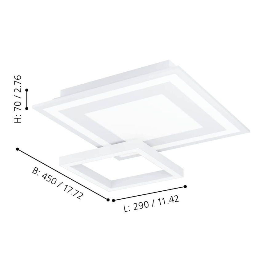 Eglo - Plafoniera LED RGBW dimmerabile LED/21,6W/230V ZigBee