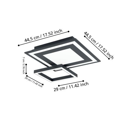 Eglo - LED RGBW Plafoniera dimmerabile LED/21,6W/230V ZigBee