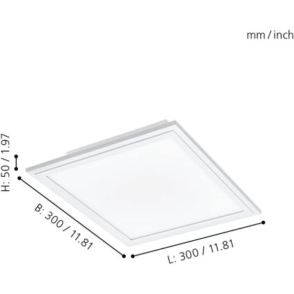 Eglo - Plafoniera LED dimmerabile LED/15,3W/230V bianco ZigBee