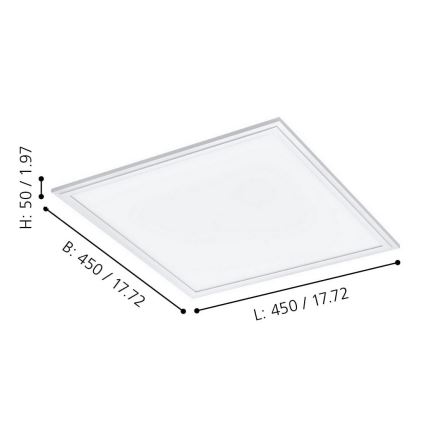 Eglo - Plafoniera LED dimmerabile LED/21,5W/230V bianco ZigBee