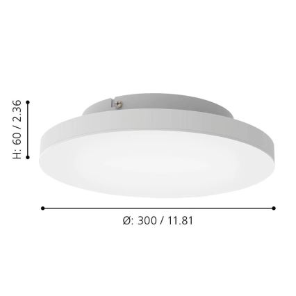 Eglo - LED RGBW Plafoniera dimmerabile LED/15,7W/230V ZigBee