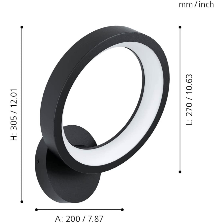 Eglo - Applique LED RGBW Dimmerabile LED/16W/230V ZigBee